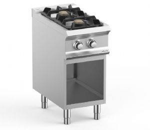 Fourneau 2 feux vifs sur placard ouvert MBM - DOMINA PRO 700