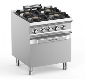 Fourneau 4 feux vifs sur four lectrique MBM - DOMINA PRO 700