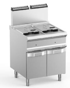 Friteuse professionnelle  gaz 2x14 Litres sur coffre MBM - DOMINA PRO 700