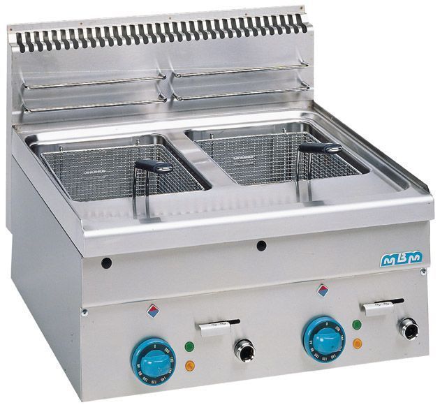 Friteuse professionnelle électrique 2x20 Litres sur socle MBM disponible  sur Chr Restauration