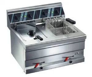 Friteuse professionnelle �lectrique 2x9 Litres � poser MBM EF8+8B
