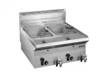 Friteuse professionnelle gaz 2 x 8 Litres MBM profondeur 650mm