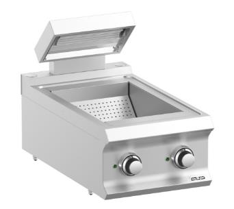 Friteuse professionnelle 2 bacs 2 x 12 litres électrique à poser - MBM