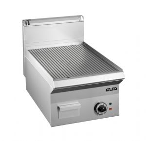 Plancha professionnelle lectrique rainure en acier 1 zone MBM profondeur 650mm
