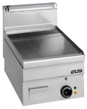 Plancha professionnelle lectrique lisse 1 zone MBM profondeur 600mm