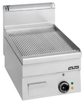 Plancha professionnelle lectrique rainure 1 zone MBM profondeur 600mm
