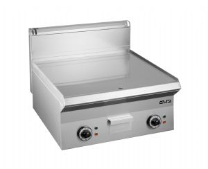 Plancha professionnelle lectrique lisse en chrome 2 zones MBM profondeur 650mm