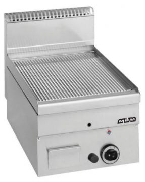 Plancha professionnelle gaz rainure 1 zone MBM profondeur 600mm