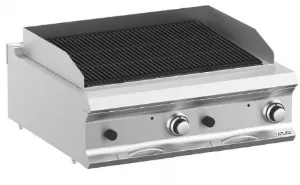 Grill charcoal gaz  pierres volcaniques  poser MBM - DOMINA PRO 700 PLG78T