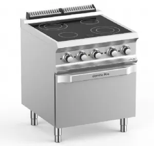 Plaque de cuisson vitrocramique 4 zones sur four lectrique MBM - DOMINA PRO 700 VC77FE