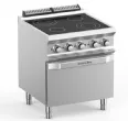 Plaque de cuisson vitrocramique 4 zones sur four lectrique MBM - DOMINA PRO 700