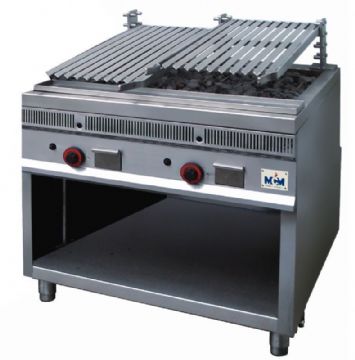 Grill charcoal 2 zones sur socle MCM
