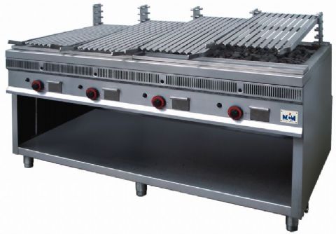 Grill charcoal 4 zones sur socle MCM