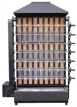 Rtissoire professionnelle  feu de bois 7 broches MCM A7/42