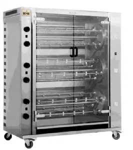Rôtissoire professionnelle multi-rotative à gaz 12 broches MCM 12MR