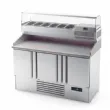 Table r�frig�r�e de pr�paration pizza positif 3 portes s�ries GN1/1 700 compatible 60 Hz INFRICO