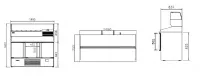 Table r�frig�r�e de pr�paration pizza positif 3 portes s�ries GN1/1 700 compatible 60 Hz INFRICO ME1003VIP-60hz