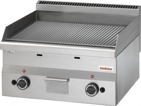 Plancha professionnelle électrique rainurée 2 zones MODULAR Plancha professionnelle électrique rainurée 2 zones MODULAR