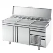 Table réfrigérée de préparation pizza positif 2 portes compatible 60 Hz INFRICO