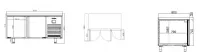 Tour patissier positif 400x600 ventil� 2 portes INFRICO MR1620-60hz