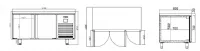 Tour patissier negatif 400x600 ventil� 2 portes INFRICO MR1620BT-60hz