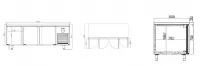 Tour patissier positif 400x600 ventil� 3 portes INFRICO MR2190-60hz