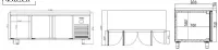 Tour patissier negatif 400x600 ventil� 3 portes INFRICO MR2190BT-60hz