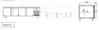 Tour patissier positif 400x600 ventil� 4 portes INFRICO MR2750-60hz