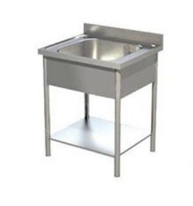 Plonge inox 1 bac sans égouttoir 700x700mm Plonge inox 1 bac sans égouttoir 700x700mm