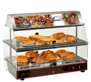 Vitrine chauffante  poser 2 niveaux SOFRACA N62