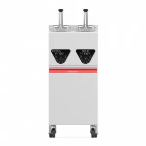 Friteuse professionnelle électrique 2 x 7/8 Litres commandes électroniques sur socle VALENTINE CORES2200