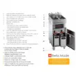 Friteuse professionnelle lectrique 15/18 Litres commandes lectroniques sur socle VALENTINE - EVOC EVOC400