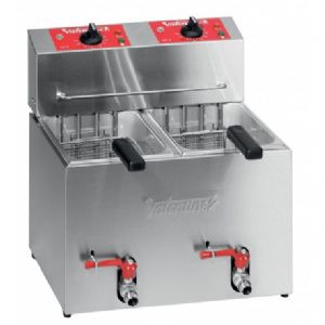Friteuse professionnelle lectrique  poser 2 x 5 Litres VALENTINE - Srie TF
