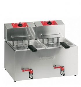 Friteuse professionnelle lectrique  poser 2 x 7 Litres VALENTINE - Srie TF