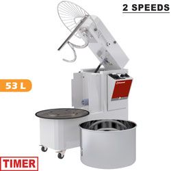Pétrin spirale tête relevable et cuve extractible 53 Litres DIAMOND Pétrin spirale tête relevable et cuve extractible 53 Litres DIAMOND
