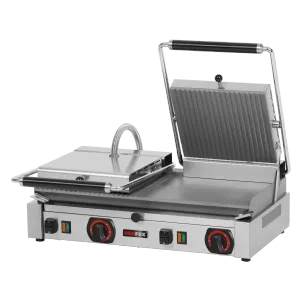 Gril de contact électrique rainurée et lisse 57x24 400 V | REDFOX PD 2020 M