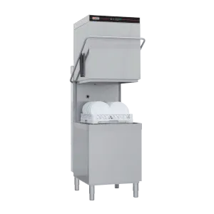 Lave-vaisselle � capot professionnel panier 50x50cm avec pompe de vidange commande haut REDFOX QQI 102 P/TOP