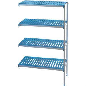 Rayonnage angulaire en aluminium 4 niveaux 745x400x1750