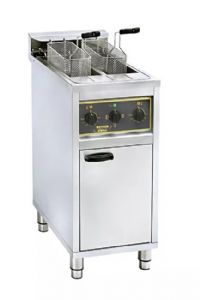 Friteuse professionnelle lectrique 2x10 litres sur socle ROLLER GRILL