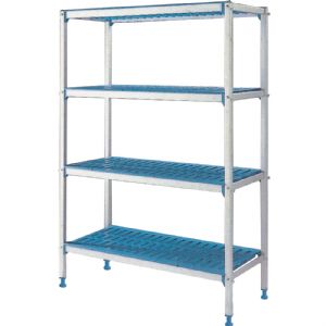 Rayonnage linaire en aluminium 4 niveaux 790x400x1750