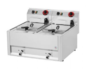 Friteuse professionnelle lectrique 2x 8 litres REDFOX profondeur 600mm - FE 60 ELT