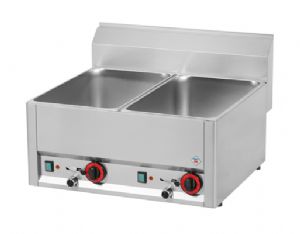 Bain marie lectrique 2 cuves REDFOX profondeur 600mm - BM 60 EL