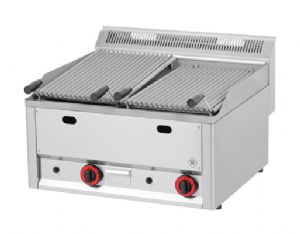 Grill charcoal pierres de lave double REDFOX profondeur 600mm - GL 60 GLS