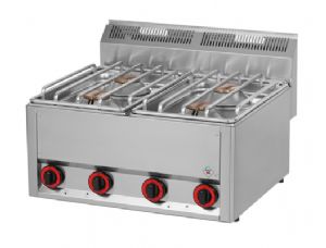 4 brleurs puissants gaz REDFOX profondeur 600mm - SP 60 GLS