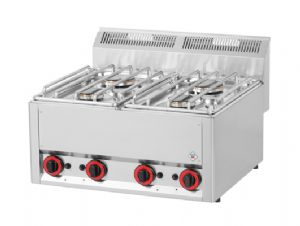 4 brleurs gaz REDFOX profondeur 600mm - SP 60 GL
