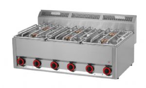 6 brleurs puissants gaz REDFOX profondeur 600mm - SP 90 GLS