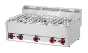 5 brleurs gaz REDFOX profondeur 600mm - SP 90/5 GL
