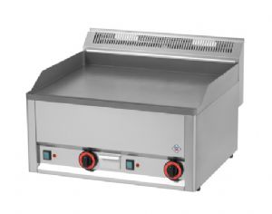 Plancha professionnelle lectrique lisse 2 zones REDFOX profondeur 600mm - FTH 60 EL