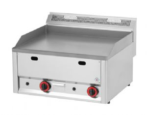 Plancha professionnelle gaz lisse 2 zones REDFOX profondeur 600mm - FTH 60 GL