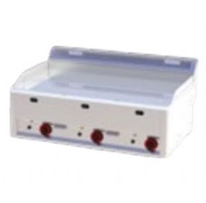 Plancha professionnelle gaz lisse 3 zones REDFOX profondeur 600mm - FTHC 90 GL